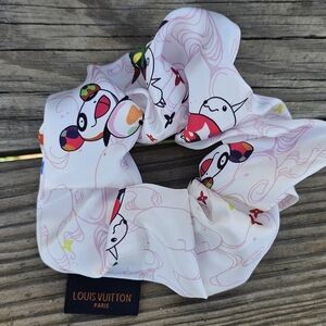 Panda Silk Scrunchie (Pink)